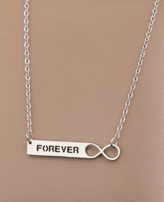 Stainless Steel Necklaces Letter  Forever/ Infinity Pendant Necklace For Women Jewelry Wedding