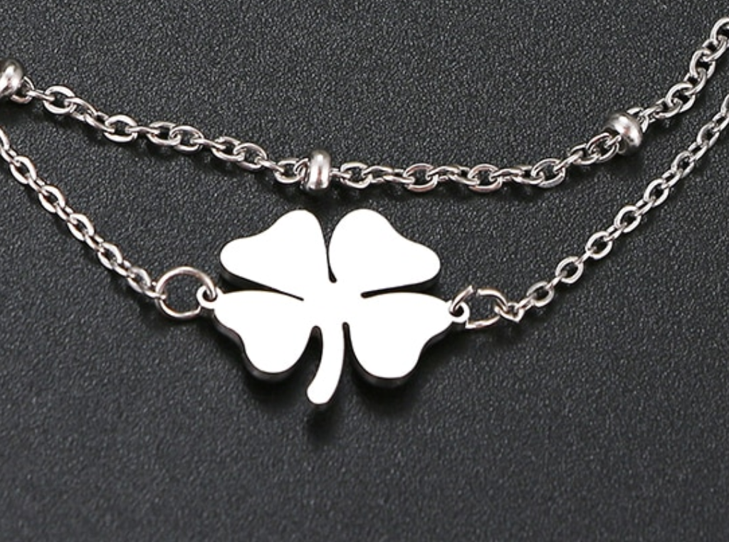 Stainless Steel Bracelets Four-leaf Clover Classic Fashion Style Bracelet For Women Fine Fashion Jewelry Wedding Party Gifts